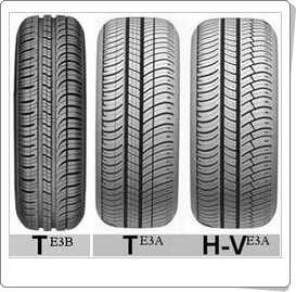 Рисунки протекторов шин Michelin Energy E3A, E3B Michelin Energy E3A, E3B
